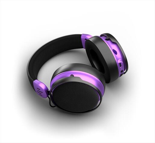 HEADPHONES DARK PROJECT Wireless (2.4GHz&BT) Gaming-Headset SONO w/Mic, 53mm neodymium driver, Black/Violet