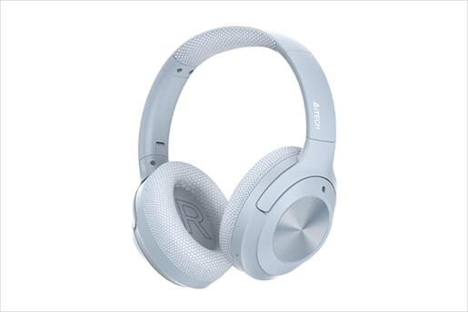 HEADPHONES WIRELESS A4TECH, Bluetooth w/microphone, Blue BH220