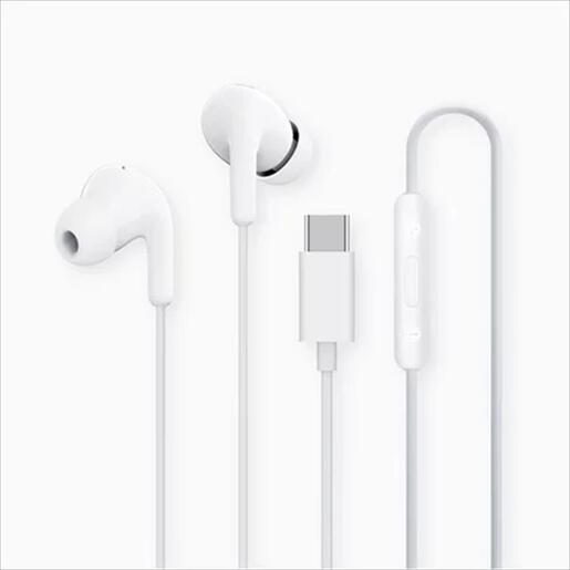 EARPHONES XIAOMI w/microphone, Type-C, White