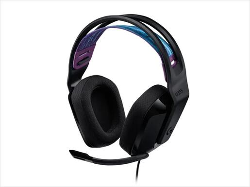 HEADPHONES LOGITECH Gaming-Headset G335 black w/microphone  981-000978, 1x3.5mm / 2x3.5mm