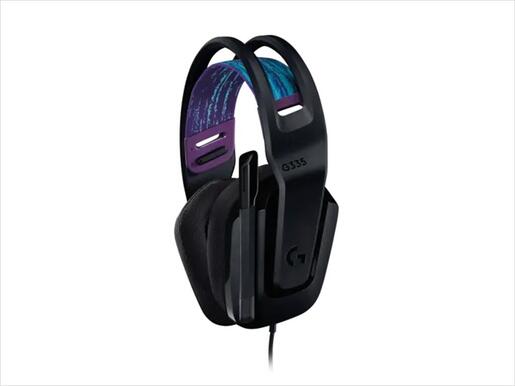HEADPHONES LOGITECH Gaming-Headset G335 black w/microphone  981-000978, 1x3.5mm / 2x3.5mm