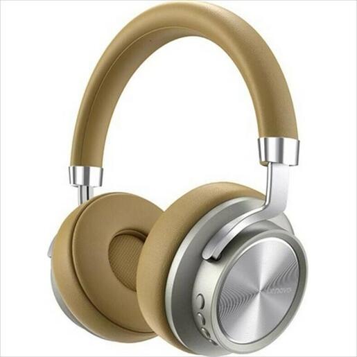 HEADPHONES WIRELESS LENOVO, Bluetooth w/microphone, Champagne HD800