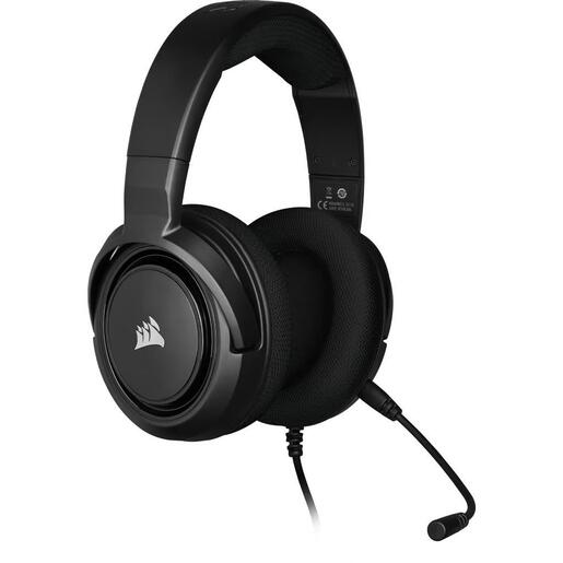 HEADPHONES CORSAIR HS35 WIRED CARBON