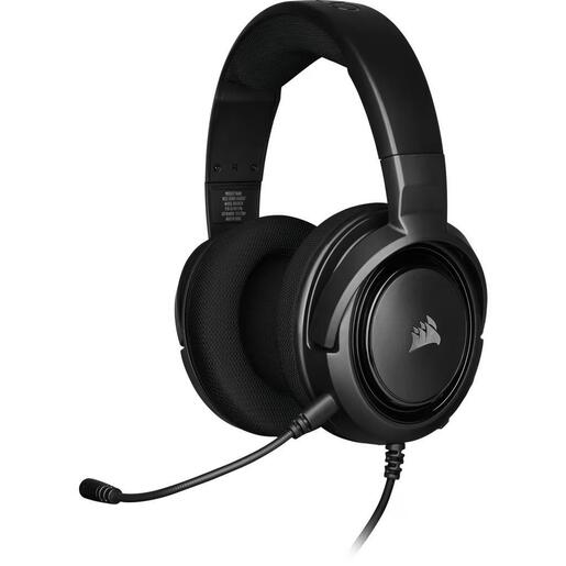 HEADPHONES CORSAIR HS35 WIRED CARBON