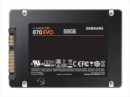 SSD 2,5" 500GB SAMSUNG 870 EVO MZ-77E500B/EU/2