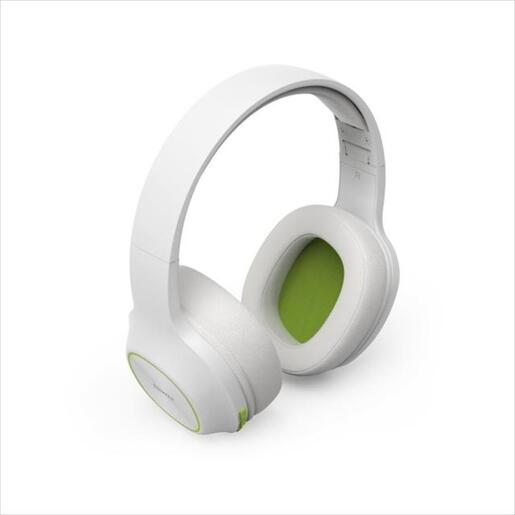 HEADPHONES WIRELESS HAMA "SPIRIT CALYPSO II", Bluetooth w/microphone, White 184177