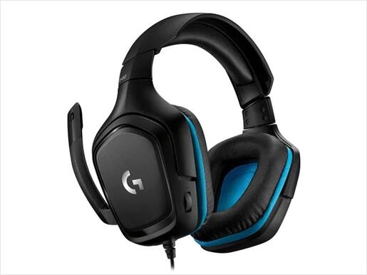 HEADPHONES LOGITECH Gaming-Headset G432 black/blue 7.1 Surround w/microphone  1x3.5mm / USB 981-000770