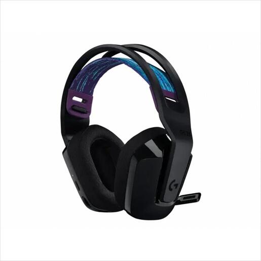 HEADPHONES LOGITECH Gaming-Headset G535 Wireless LIGHTSPEED w/microphone 939-002219, Black w/blue ear cups