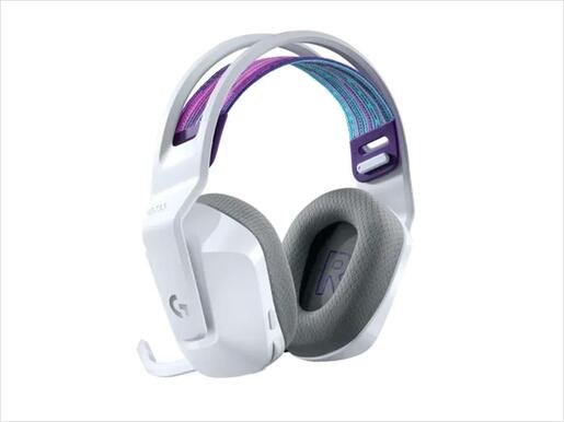 HEADPHONES LOGITECH Gaming-Headset G733 Wireless LIGHTSPEED RGB w/microphone 981-000883, White