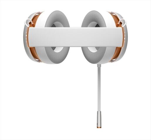 HEADPHONES DARK PROJECT Wired Gaming-Headset SONO w/Mic, 53mm neodymium driver, 1x3.5mm, White/Gold