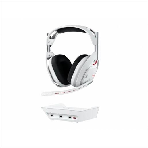 HEADPHONES LOGITECH Astro A50 w/Base station, White, Lightspeed wireless w/microphone, USB-C, 939-002230