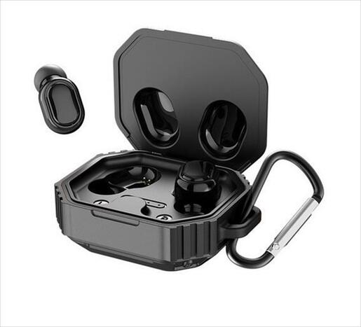 EARPHONES WIRELESS BUDS KINGSTAR KS-K047, Bluetooth w/microphone, Black