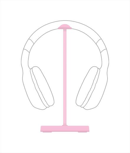 HEADPHONES STAND SONICGEAR HPX-100, mobile phone stand, ABS, PINK