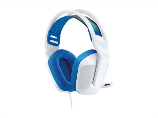 HEADPHONES LOGITECH Gaming-Headset G335 White w/microphone  981-001018, 1x3.5mm / 2x3.5mm