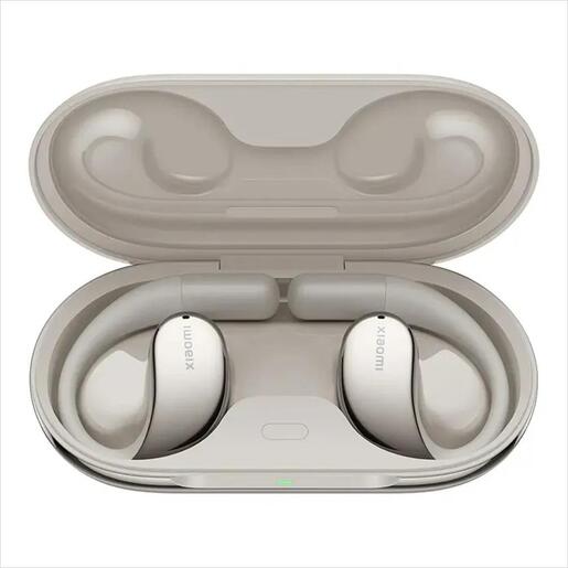 EARPHONES WIRELESS XIAOMI MI OPENWEAR STEREO BLUETOOTH w/microphone, SANDSTONE BEIGE