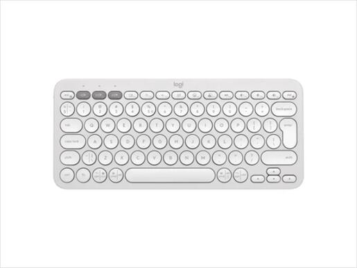 KEYBOARD BLUETOOTH LOGITECH K380S PEBBLE KEYS 2 White Multi-Device compatible with Bolt (not included) 920-011852