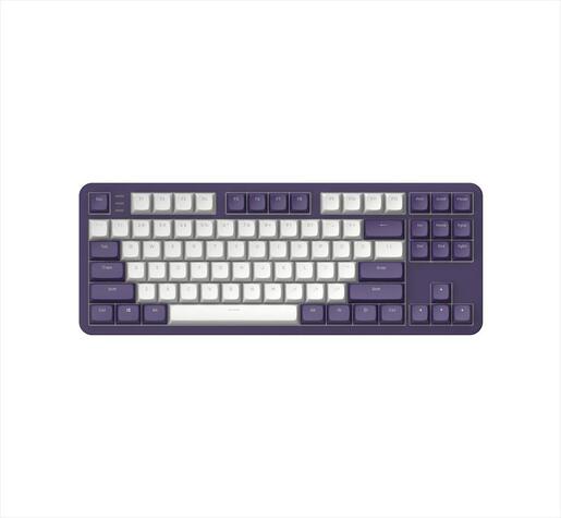 KEYBOARD MECHANICAL DARK PROJECT ALU87A VIOLET TKL RGB linear mechanical switches G3ms Sapphire ANSI layout