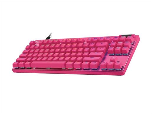 KEYBOARD MECHANICAL LOGITECH G PRO X RAPID MAGENTA, TKL, LIGHTSYNC RGB, TACTILE MAGNETIC, 920-013253