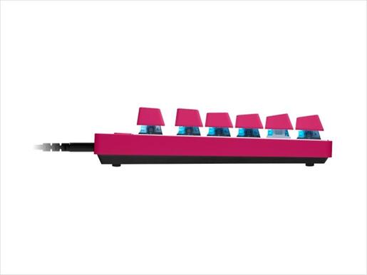 KEYBOARD MECHANICAL LOGITECH G PRO X RAPID MAGENTA, TKL, LIGHTSYNC RGB, TACTILE MAGNETIC, 920-013253