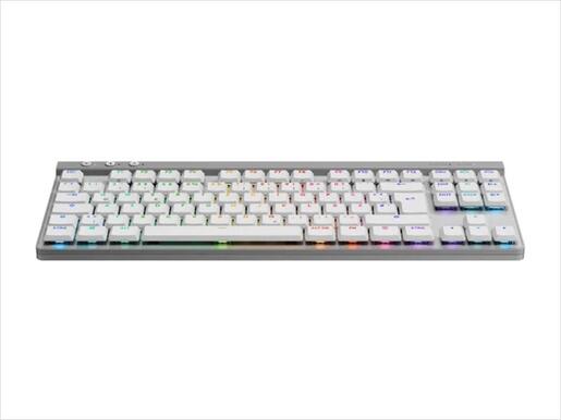 KEYBOARD MECHANICAL LOGITECH G515 TKL LIGHTSPEED WIRELESS RGB GL TACTILE WHITE w/bluetooth US layout 920-012539