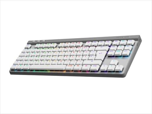 KEYBOARD MECHANICAL LOGITECH G515 TKL LIGHTSPEED WIRELESS RGB GL TACTILE WHITE w/bluetooth US layout 920-012539