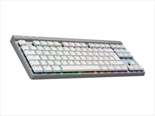 KEYBOARD MECHANICAL LOGITECH G515 TKL LIGHTSPEED WIRELESS RGB GL TACTILE WHITE w/bluetooth US layout 920-012539
