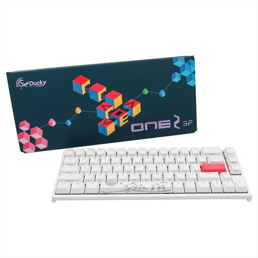 KEYBOARD MECHANICAL DUCKY ONE 2 SF RGB 65% PBT Double-shot keycaps Kailh BOX Brown, Pure White DKON1967ST-KUSPDWWTK