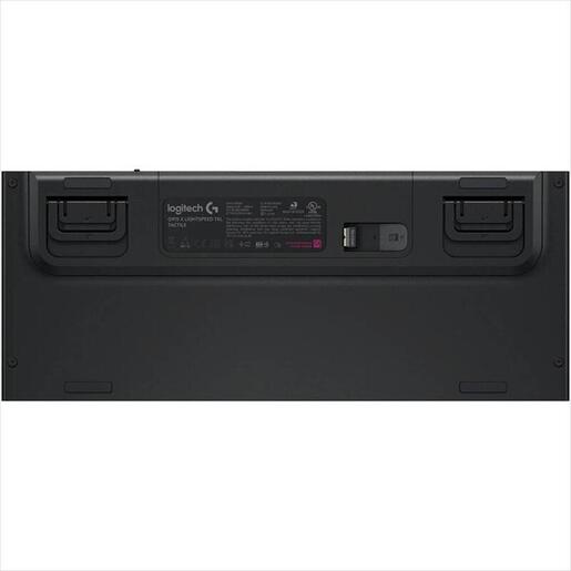 KEYBOARD MECHANICAL LOGITECH G915X LIGHTSPEED TKL WIRELESS RGB GL TACTILE CARBON w/bluetooth 920-012721