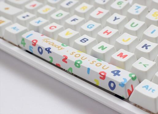 KEYBOARD MECHANICAL DUCKY x SOU. SOU ONE 2 MINI  RGB 60% PBT Double-shot keycaps Cherry MX Red, White, DKON2061ST-RUSPHWWTS2