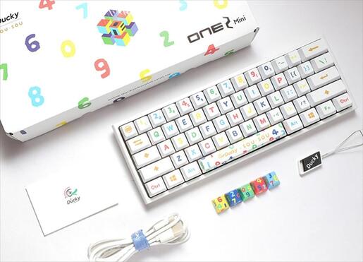 KEYBOARD MECHANICAL DUCKY x SOU. SOU ONE 2 MINI  RGB 60% PBT Double-shot keycaps Cherry MX Red, White, DKON2061ST-RUSPHWWTS2