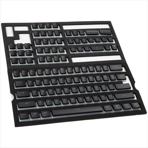 KEYBOARD MECHANICAL KEYCAPS DUCKY PUDDING PBT DOUBLE-SHOT (Standard ANSI 108), BLACK