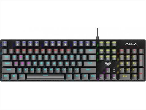 KEYBOARD MECHANICAL AULA RETRIBUTION LINEAR RED Switch Illuminated Black, 316530