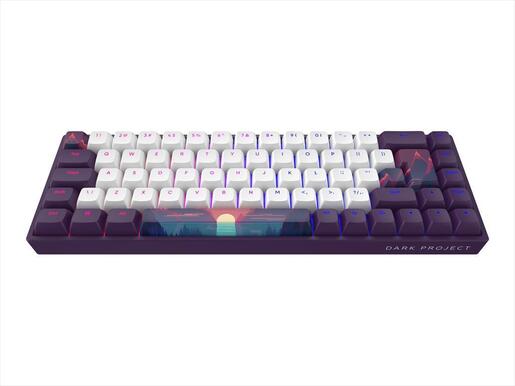 KEYBOARD MECHANICAL DARK PROJECT DPP68 SUNRISE 65% HS RGB linear G3ms Sapphire switch, +4 switch ANSI layout