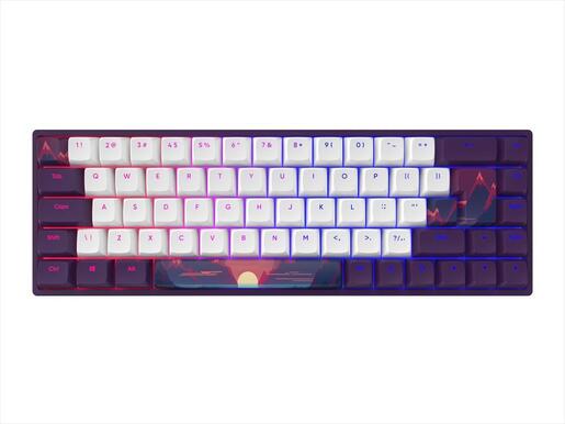 KEYBOARD MECHANICAL DARK PROJECT DPP68 SUNRISE 65% HS RGB linear G3ms Sapphire switch, +4 switch ANSI layout