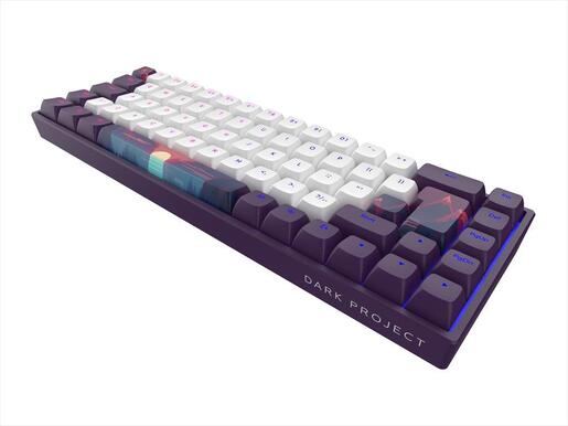 KEYBOARD MECHANICAL DARK PROJECT DPP68 SUNRISE 65% HS RGB linear G3ms Sapphire switch, +4 switch ANSI layout