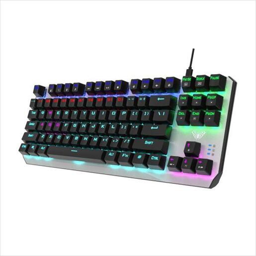 KEYBOARD MECHANICAL AULA AEGIS TKL RGB Iluminated TACTILE BLUE switch, 316536