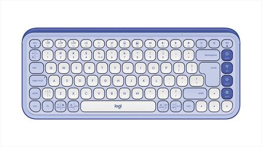 KEYBOARD BLUETOOTH LOGITECH POP Icon Keys Lilac & Off White 920-013074