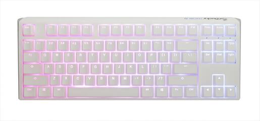 KEYBOARD MECHANICAL DUCKY ONE 3 TKL RGB PBT Double-shot keycaps HOT-SWAPPABLE Cherry MX Blue, Pure White, DKON2187ST-CUSPDPWWWSC1