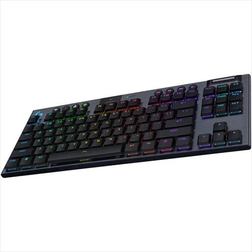KEYBOARD MECHANICAL LOGITECH G915X LIGHTSPEED TKL WIRELESS RGB GL LINEAR CARBON w/bluetooth 920-012747