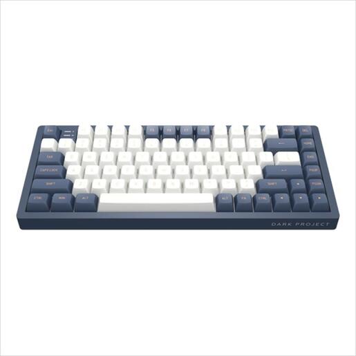 KEYBOARD MECHANICAL DARK PROJECT KD83A IVORY/NAVY BLUE 75% HS RGB linear G3ms Sapphire switch, +4 switch, Volume Control ANSI layout