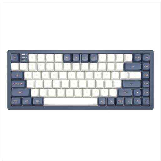 KEYBOARD MECHANICAL DARK PROJECT KD83A IVORY/NAVY BLUE 75% HS RGB linear G3ms Sapphire switch, +4 switch, Volume Control ANSI layout