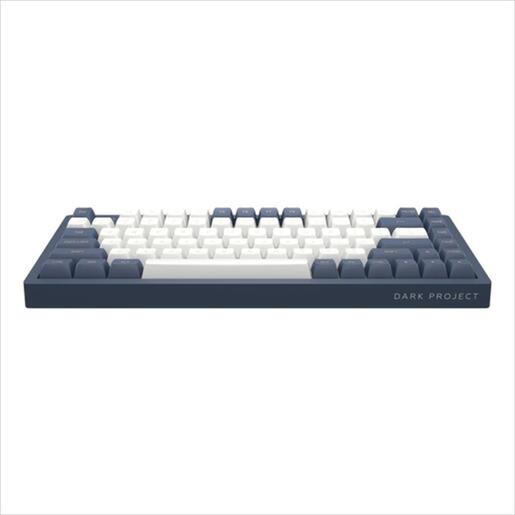 KEYBOARD MECHANICAL DARK PROJECT KD83A IVORY/NAVY BLUE 75% HS RGB linear G3ms Sapphire switch, +4 switch, Volume Control ANSI layout