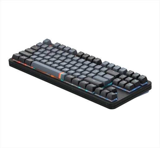 KEYBOARD MECHANICAL DARK PROJECT ALU87A MIDNIGHT TKL HS RGB linear mechanical switches G3ms Zircon, +4 switch +Keycap Language Set ANSI layout