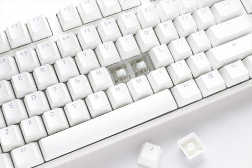 KEYBOARD MECHANICAL DUCKY ONE 3 TKL RGB PBT Double-shot keycaps HOT-SWAPPABLE Cherry MX Red, Pure White, DKON2187ST-RUSPDPWWWSC1