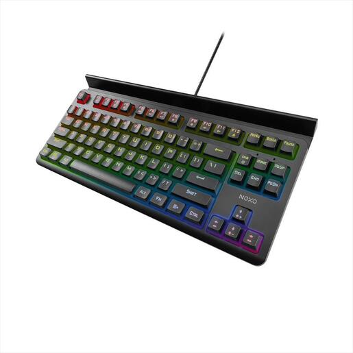 KEYBOARD MECHANICAL NOXO SPECTER, GAMING KEYBOARD TACTILE, USB, RAINBOW BACKLIGHT, TABLET/PHONE HOLDER, CABLE MANAGEMENT GROOVE, BACKLIGHT PRESETS