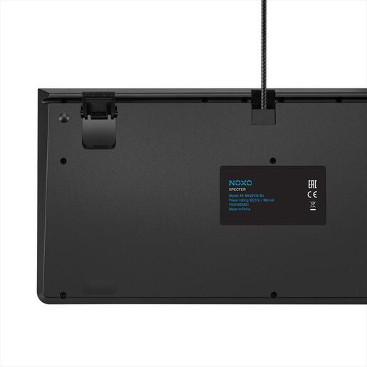 KEYBOARD MECHANICAL NOXO SPECTER, GAMING KEYBOARD TACTILE, USB, RAINBOW BACKLIGHT, TABLET/PHONE HOLDER, CABLE MANAGEMENT GROOVE, BACKLIGHT PRESETS