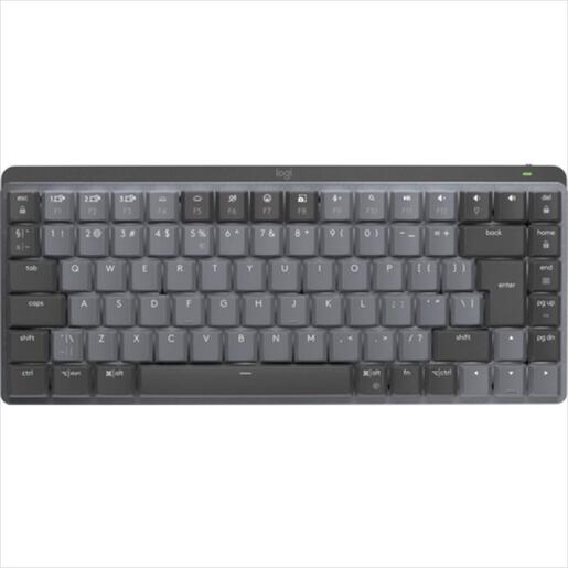 KEYBOARD WIRELESS LOGITECH MX MECHANICAL MINI MINIMALISTIC LINEAR switch Graphite Logi Bolt, w/Bluetooth, 920-010781