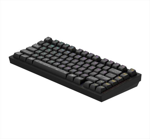 KEYBOARD MECHANICAL DARK PROJECT ALU81A TERRA NOVA Black HS RGB linear mechanical switches G3ms Moonstone- Pre-lubed, wireless (BT/2,4g),+4 switch ANSI layout