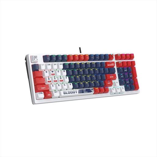 KEYBOARD MECHANICAL A4TECH Bloody S98 SPORT, Hot-swappable, BLMS RED PLUS Switch, RGB Backlit, Sports Navy