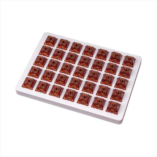 KEYBOARD SWITCH SET MECHANICAL KEYCHRON Z113 Gateron Phantom Brown Switch (35 pcs ) Cherry-MX /Gateron /Kailh